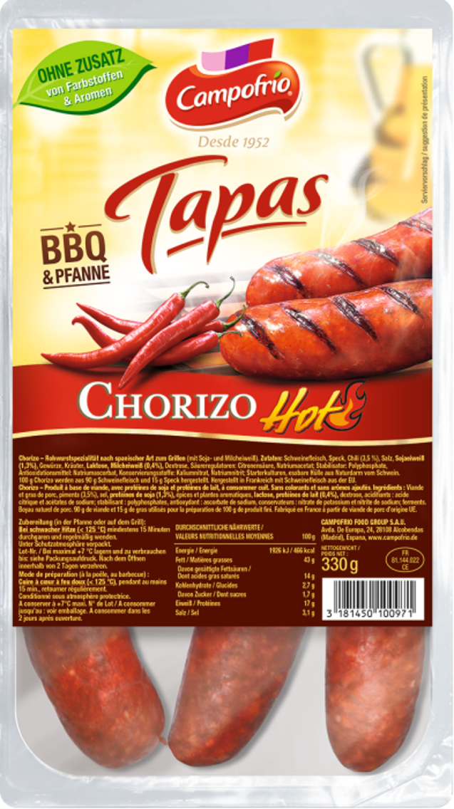 Campofrio Chorizo Grillwurst