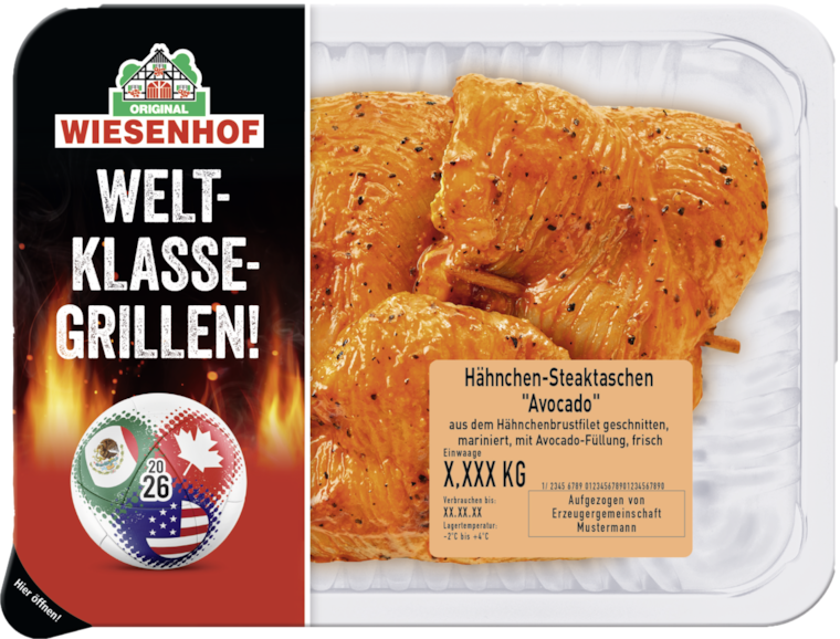 Wiesenhof Hähnchen-Steaktasche "Avocado"