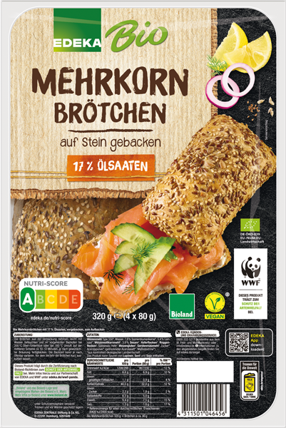 EDEKA Bio Mehrkornbrötchen