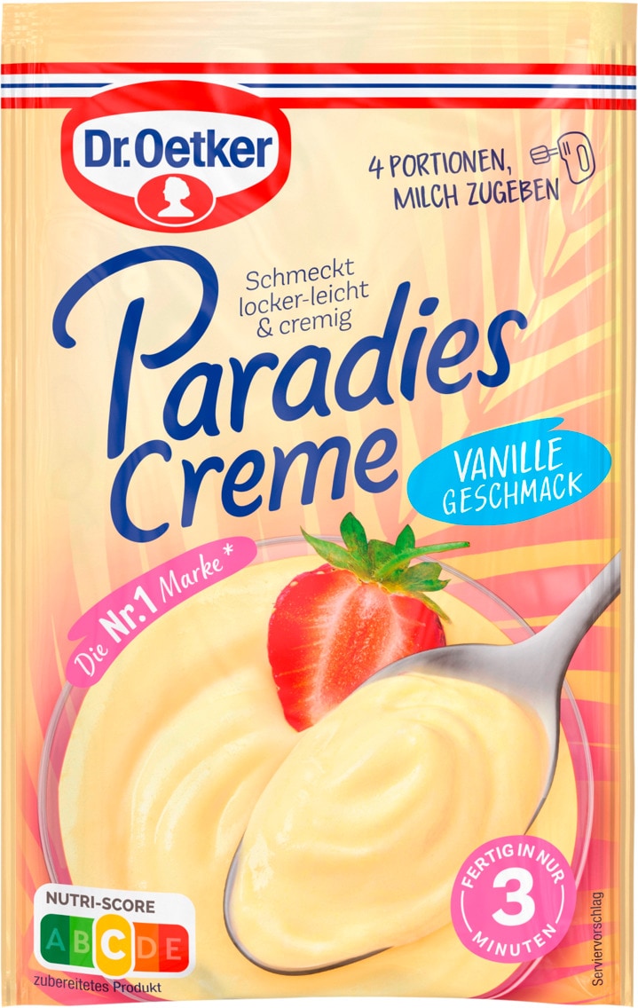 Dr. Oetker Paradies Creme oder Original Pudding