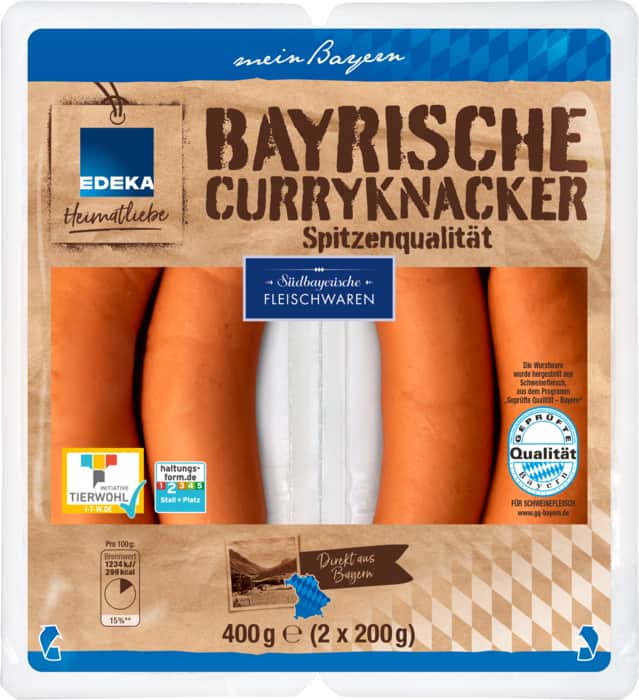 EDEKA Heimatliebe Bayrische Curryknacker*