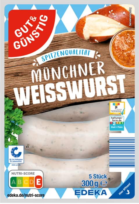 Gut&Günstig Münchner Weisswurst*