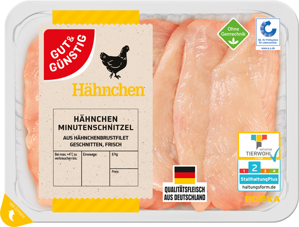 GUT&GÜNSTIG Hähnchen-Minutenschnitzel