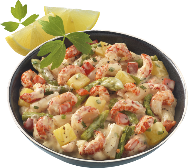 Donnerstag bis Samstag: ²Flusskrebs-Spargelsalat