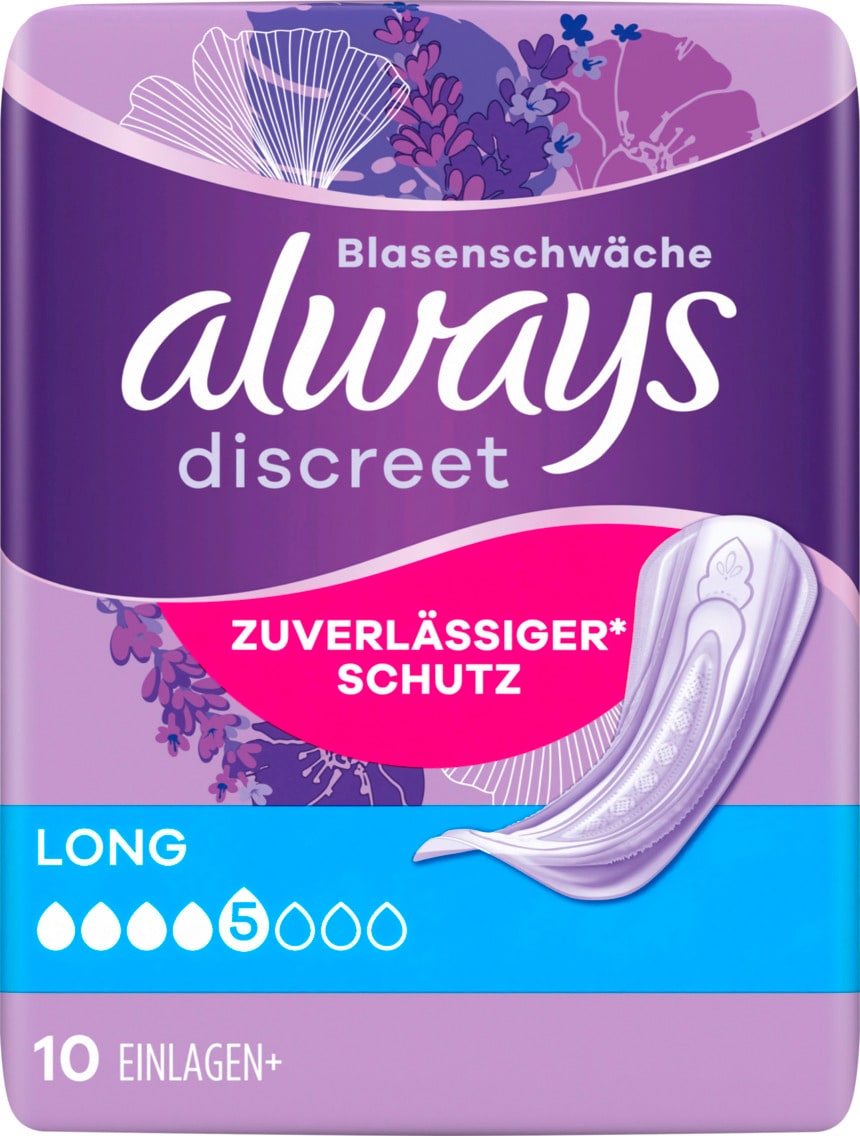 always discreet bei Blasenschwäche