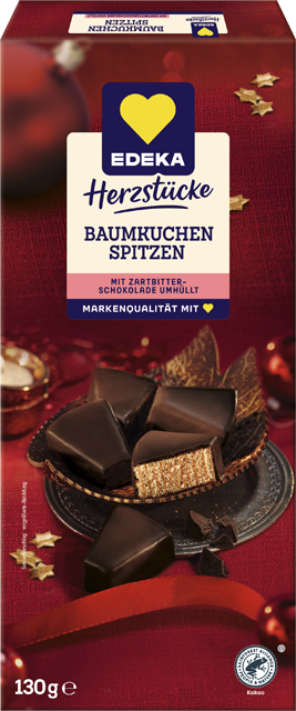 EDEKA Herzstücke Baumkuchen Spitzen weiß oder Zartbitter