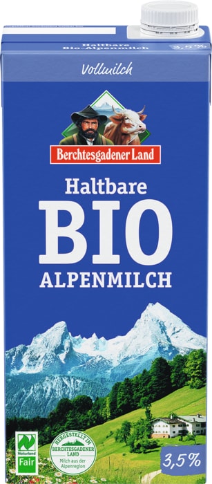 Berchtesgadener Land Haltbare Bio-Alpenmilch
