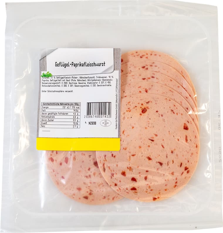 Geflügel-Paprikafleischwurst
