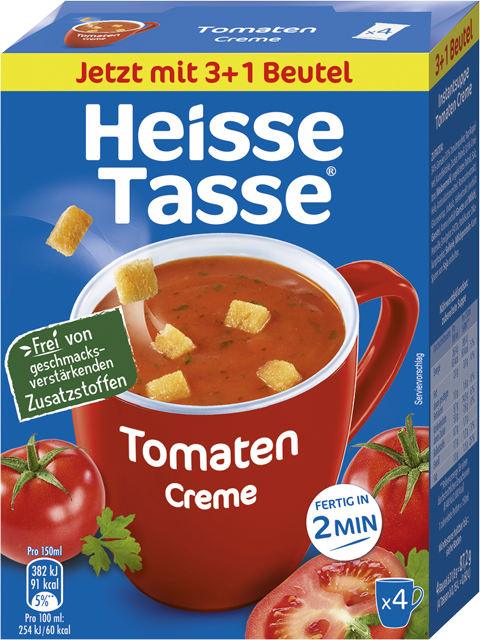 Heisse Tasse Tomaten Creme