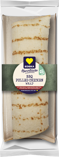 EDEKA Herzstücke BBQ Pulled Chicken Wrap