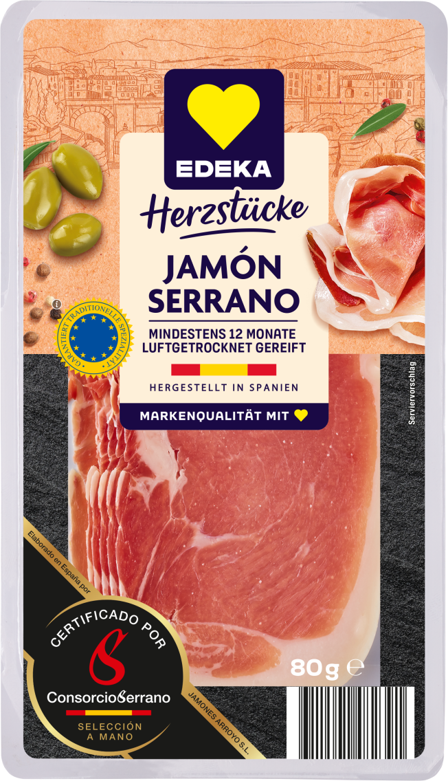 EDEKA Herzstücke Serrano-Schinken
