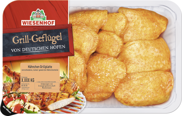 Wiesenhof Hähnchen Grillplatte