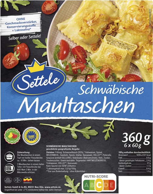 Settele Schwäbische Maultaschen
