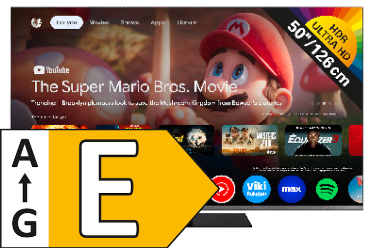 TELEFUNKEN 4K-UHD-TV „D50U980B2CW“