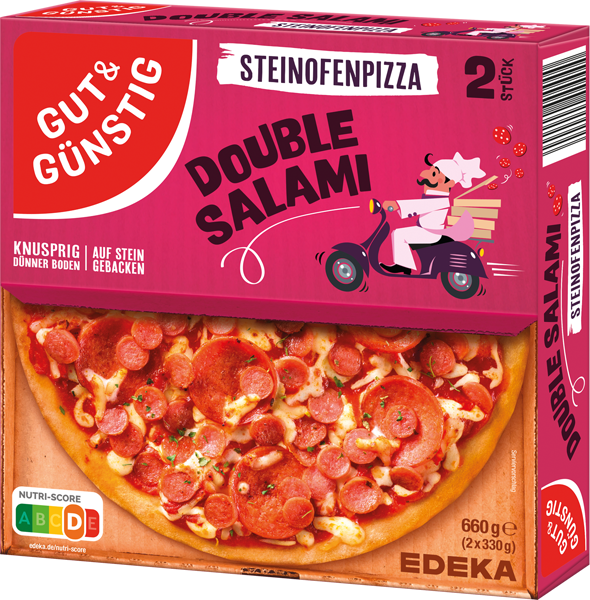 GUT&GÜNSTIG Steinofenpizza Double Salami