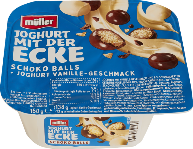 5 Stück Müller Joghurt mit der Ecke
