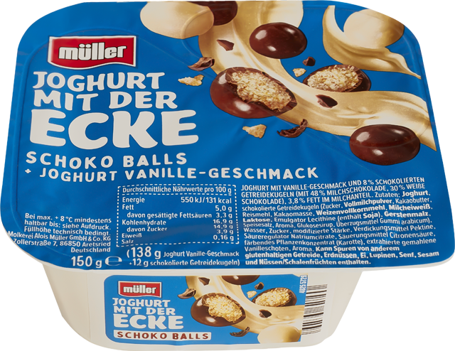 Müller Joghurt mit der Ecke