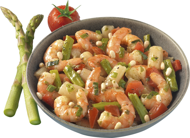 Garnelen-Spargel-Salat