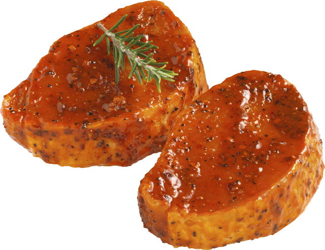 Zarte Rückensteaks