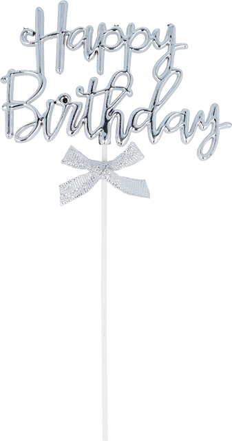 Tortenstecker Schleife Happy Birthday