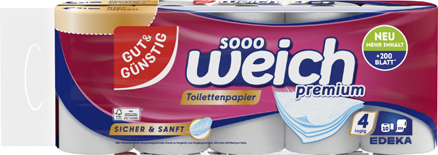 Gut & Günstig Toilettenpapier Premium