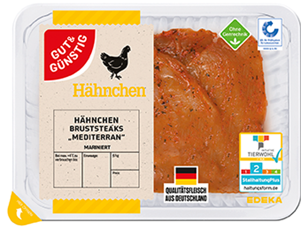 GUT&GÜNSTIG Hähnchensteaks mariniert