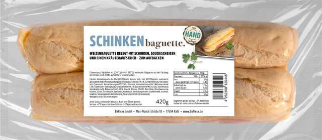 BeFlexx Baguette Salami oder Schinken