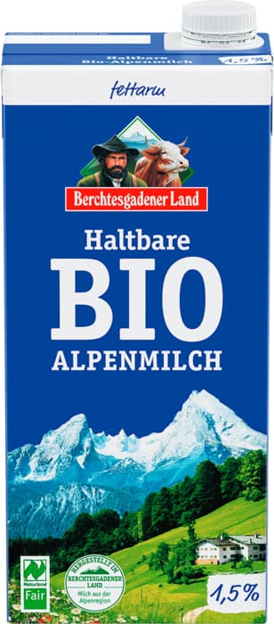 Berchtesgadener Land Haltbare Bio-Alpenmilch