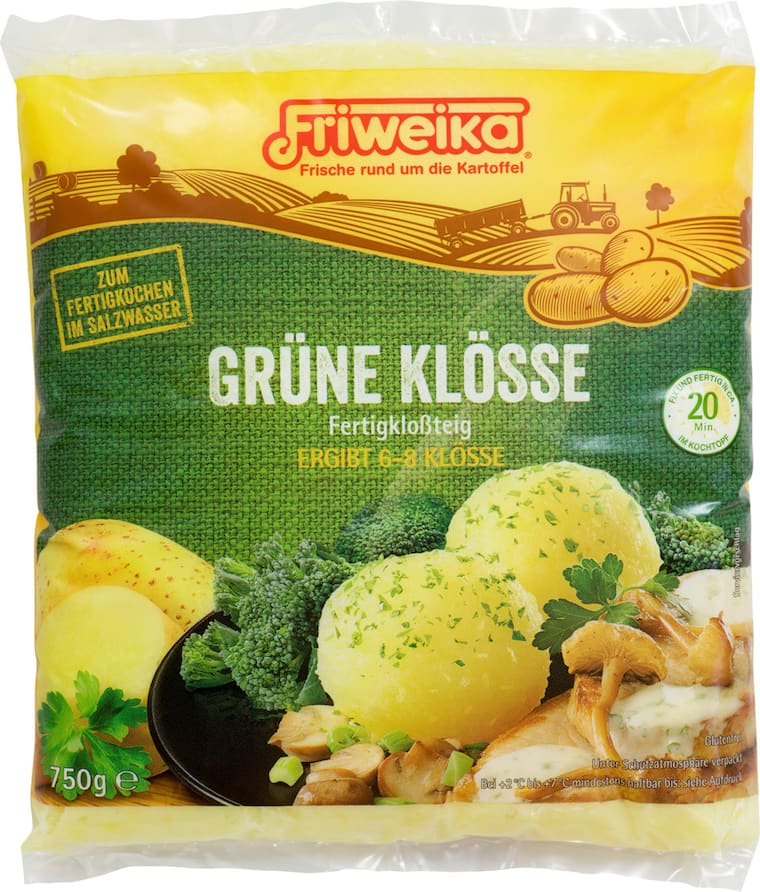 Friweika Grüne Klösse Fertigkloßteig