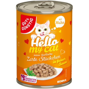 Hello my cat Zarte Stückchen