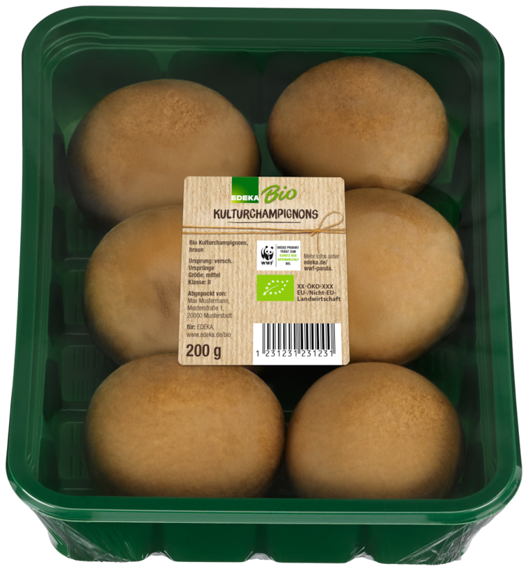 EDEKA Bio Champignons braun