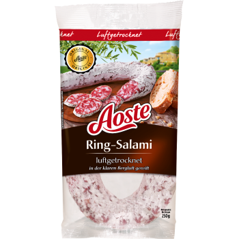 Französische Ring-Salami oder Kordel-Salami