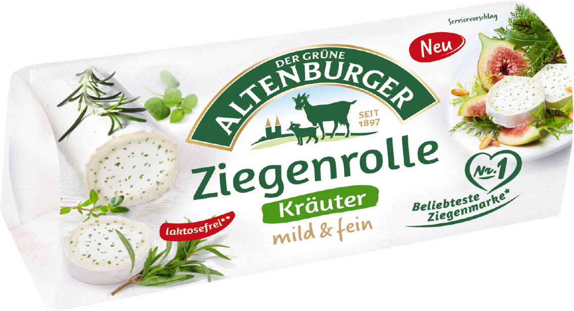 Der grüne Altenburger Ziegenkäse