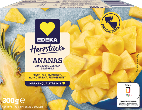 EDEKA Herzstücke Sauerkirschen, Brombeeren, Beerenmischung oder Ananas