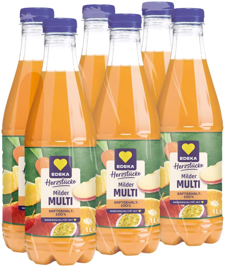 EDEKA Herzstücke Milder Multi, Milder Apfel oder Milde Orange