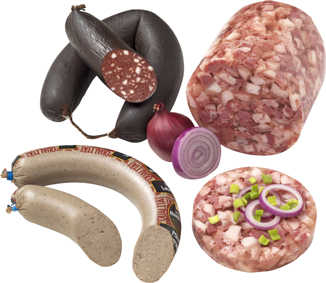 Hausmacher Spezialitäten: Leberwurst, Blutwurst