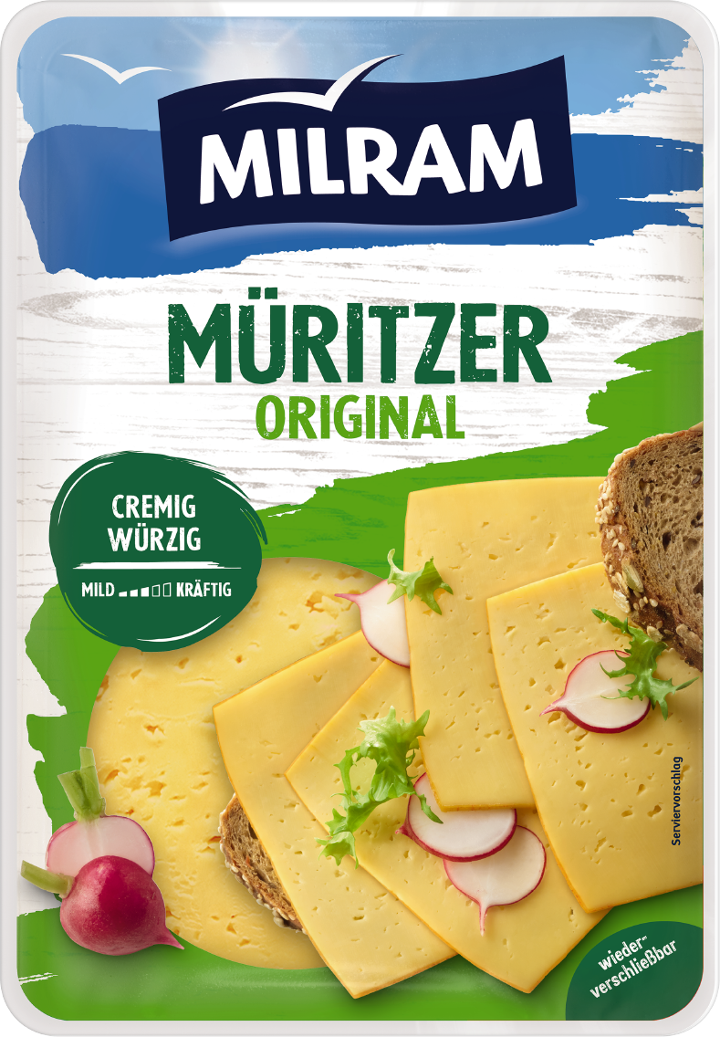 Milram deutscher Schnittkäse