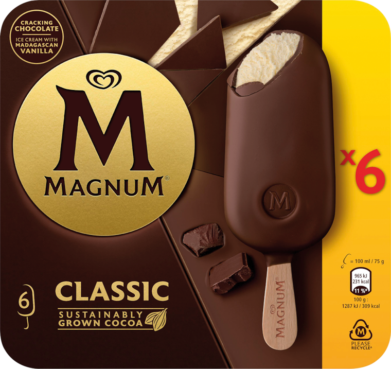 Langnese Magnum oder Cornetto