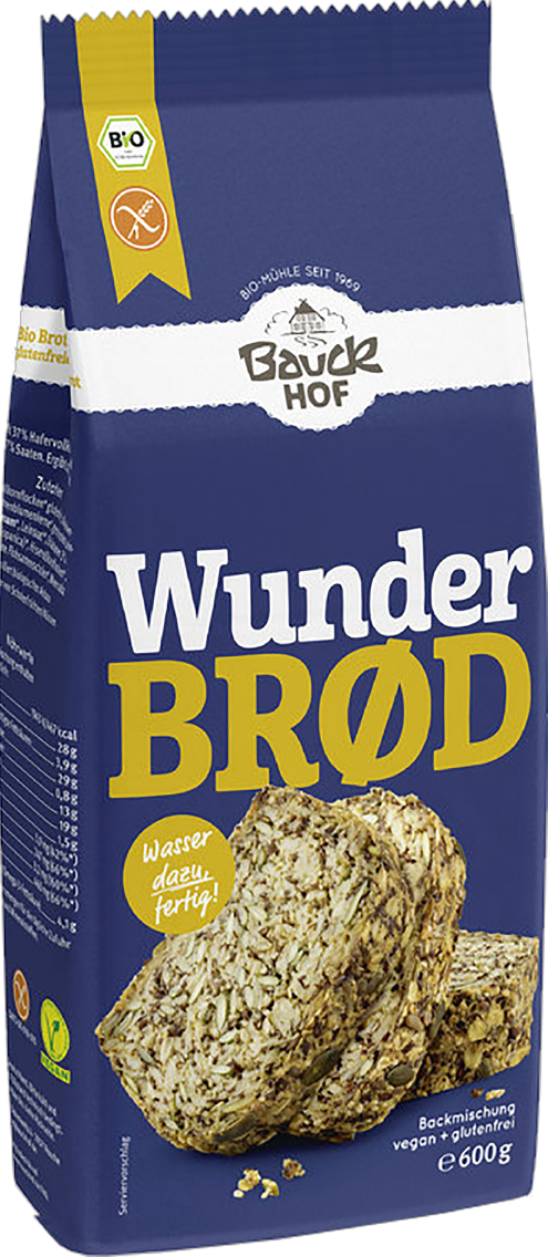 Bauck Hof Bio Brotbackmischung Wunderbrød, glutenfrei