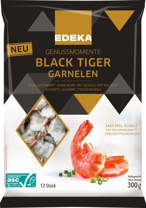 EDEKA Genussmomente Black Tiger Garnelen