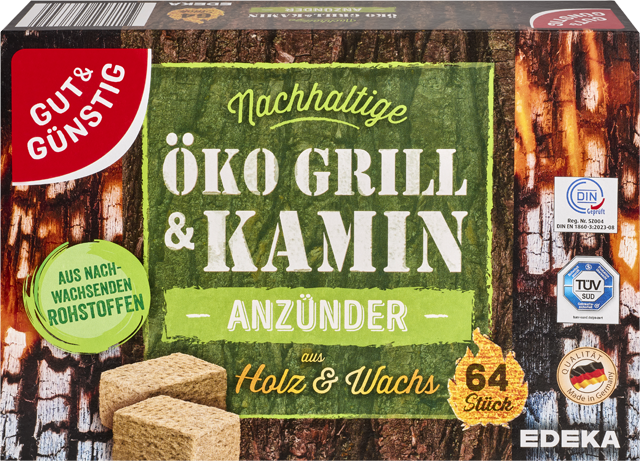 Gut & Günstig Öko Grill & Kamin Anzünder