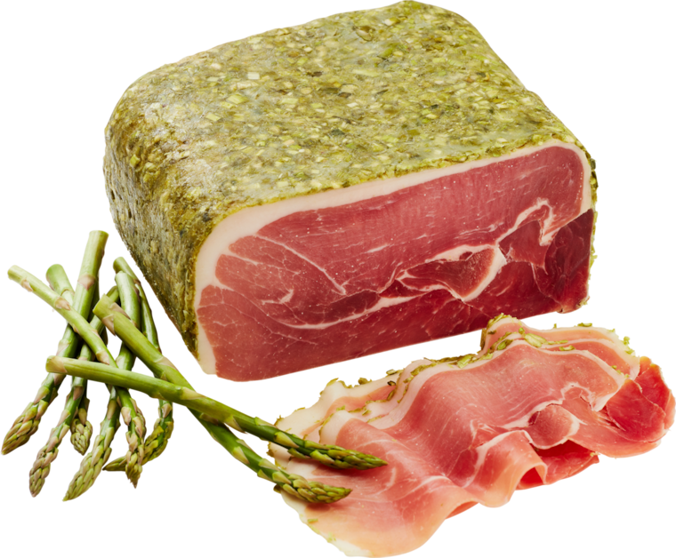 Italienischer Rohschinken "al Asparago"