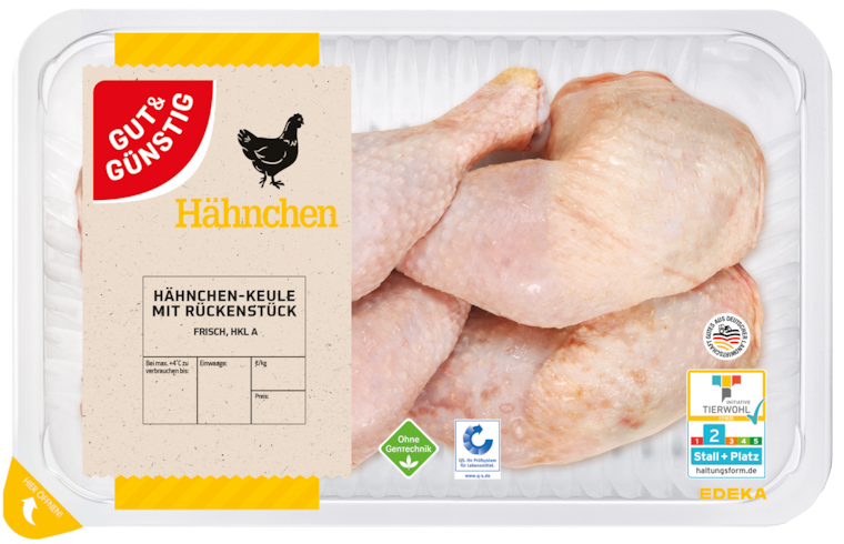 GUT&GÜNSTIG Hähnchenkeulen mit Rückenstück