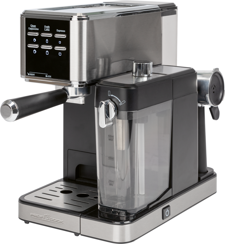 Profi Cook "PC-ED-KA 1266" Espresso-Kaffeemaschine mit Milchaufschäumfunktion