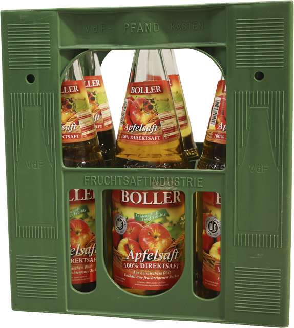 3 Kisten Boller Apfeldirektsaft 