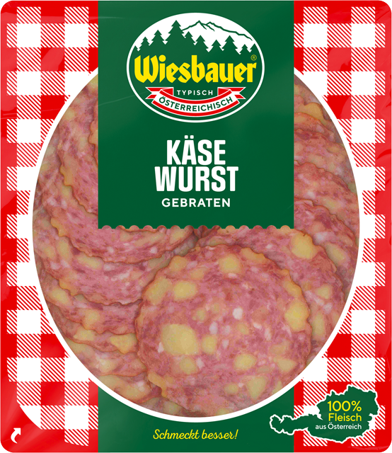 Wiesbauer Käsewurst oder Winzerwurst 