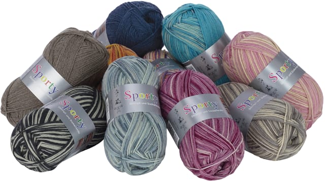 Strumpf- und Sportwolle