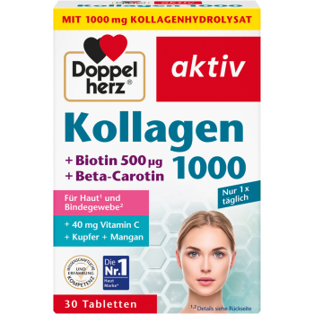 Doppelherz aktiv Kollagen + Biotin + Beta-Carotin