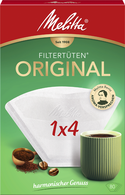 Melitta Aroma-Filter 1x4 braun oder weiß