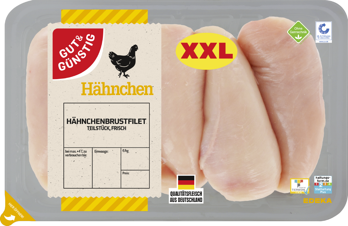GUT&GÜNSTIG Hähnchen Brustfilet XXL